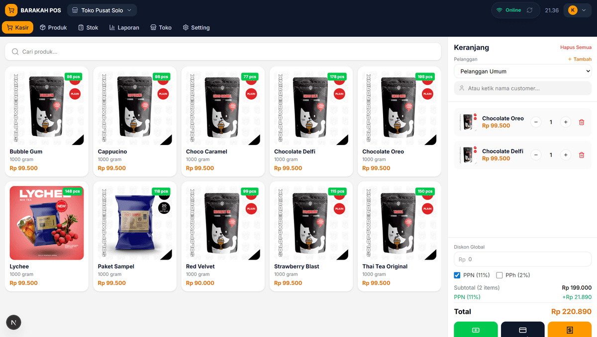 Kasir Cepat & Mode Offline